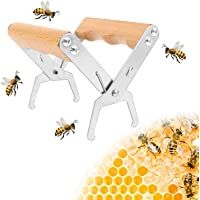 Agarre de marco de abeja con mango de madera Pinza del levantador del marco de la abeja- Herramientas de apicultura para…